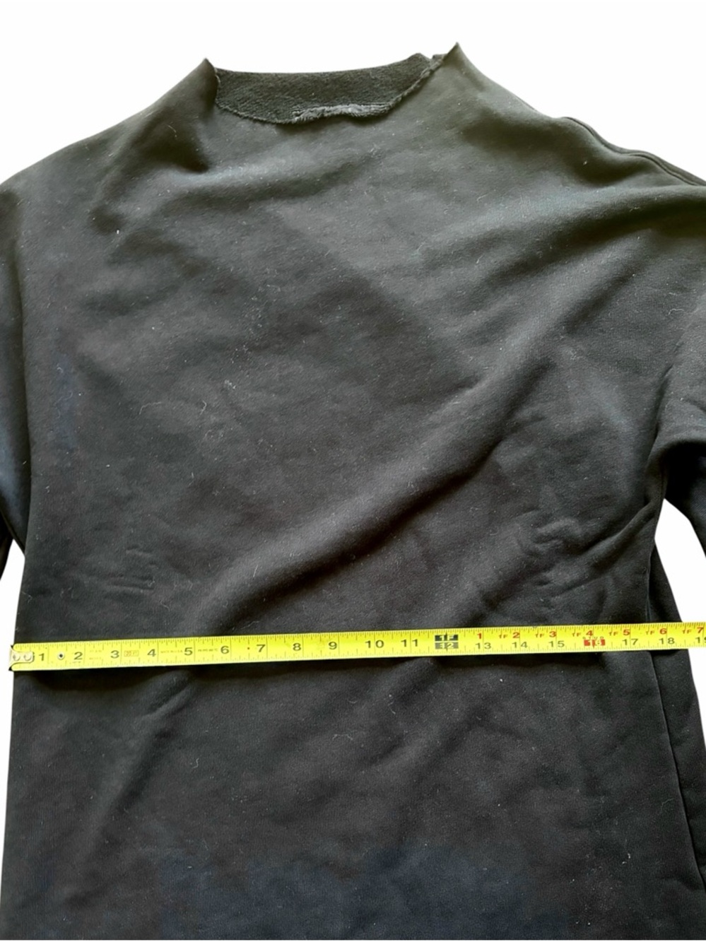 Frank & Eileen Izzie Sweatshirt Party Dress Funnel Neck Midi Black Fleece Size M - Picture 6 of 9